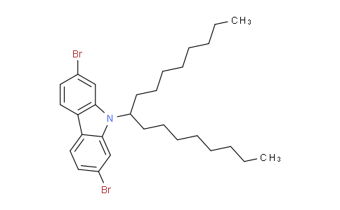 CAS No. 955964-73-5, 2,7-Dibromo-9-(heptadecan-9-yl)-9H-carbazole