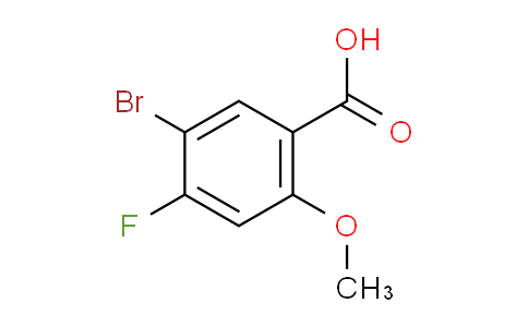 CAS No. 95383-26-9, 5-Bromo-4-fluoro-2-methoxybenzoic acid