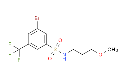 CAS No. 951884-81-4, 3-Bromo-N-(3-methoxypropyl)-5-(trifluoromethyl)benzenesulfonamide