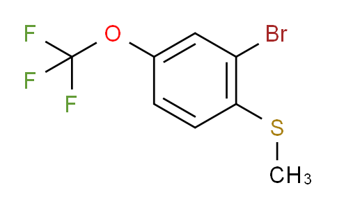 CAS No. 951884-71-2, (2-Bromo-4-(trifluoromethoxy)phenyl)(methyl)sulfane