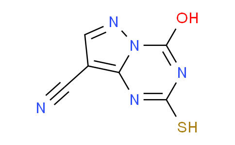 CAS No. 948575-58-4, 4-Hydroxy-2-mercaptopyrazolo[1,5-a][1,3,5]triazine-8-carbonitrile