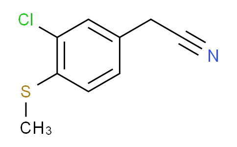 CAS No. 947701-13-5, 2-(3-Chloro-4-(methylthio)phenyl)acetonitrile