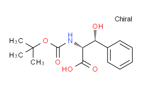 CAS No. 93847-77-9, (2R,3R)-rel-2-((tert-Butoxycarbonyl)amino)-3-hydroxy-3-phenylpropanoic acid