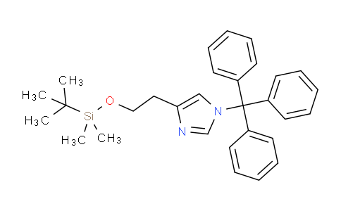 CAS No. 928136-82-7, 4-(2-((tert-Butyldimethylsilyl)oxy)ethyl)-1-trityl-1H-imidazole