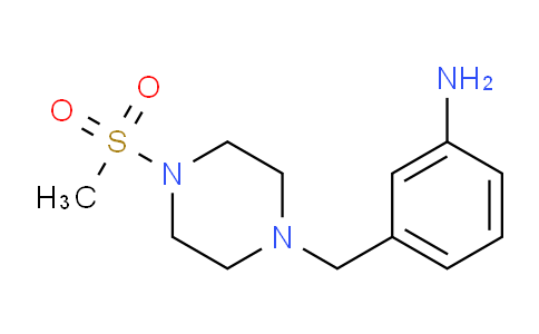 CAS No. 925920-75-8, 3-((4-(Methylsulfonyl)piperazin-1-yl)methyl)aniline