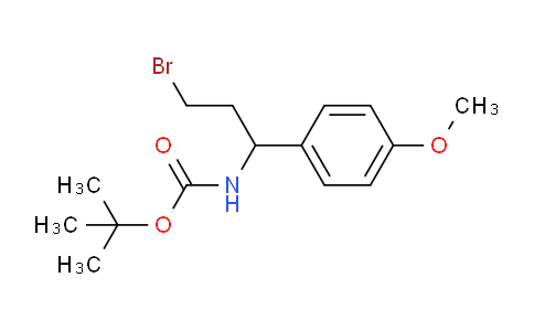 CAS No. 924818-01-9, 1-(Boc-amino)-3-bromo-1-(4-methoxyphenyl)propane
