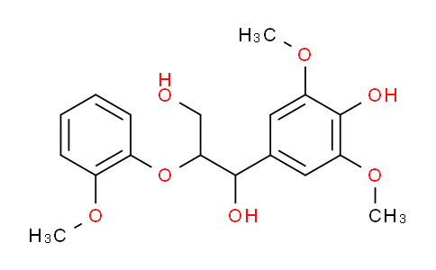 CAS No. 92409-34-2, 1,3-Propanediol,1-(4-hydroxy-3,5-dimethoxyphenyl)-2-(2-methoxyphenoxy)-