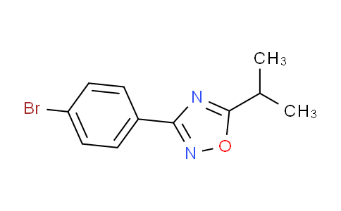 CAS No. 917562-24-4, 3-(4-Bromophenyl)-5-isopropyl-1,2,4-oxadiazole