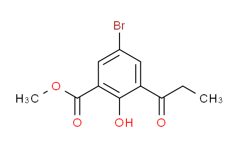 CAS No. 91099-82-0, Methyl 5-bromo-2-hydroxy-3-propionylbenzoate