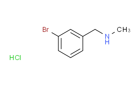 CAS No. 90389-51-8, 1-(3-Bromophenyl)-N-methylmethanamine hydrochloride
