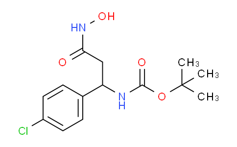 CAS No. 898404-71-2, Tert-Butyl (1-(4-chlorophenyl)-3-(hydroxyamino)-3-oxopropyl)carbamate