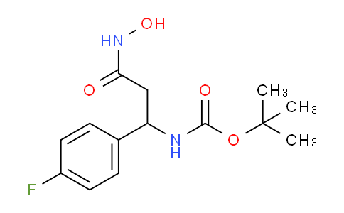 CAS No. 898404-67-6, tert-Butyl (1-(4-fluorophenyl)-3-(hydroxyamino)-3-oxopropyl)carbamate