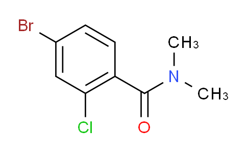 CAS No. 893420-19-4, 4-Bromo-2-chloro-N,N-dimethylbenzamide
