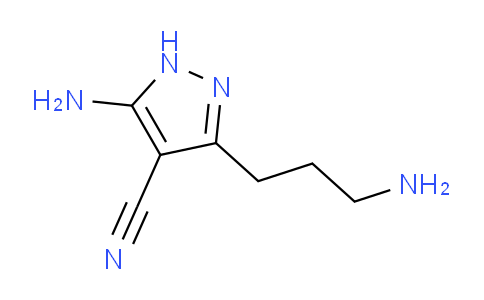 CAS No. 890609-52-6, 5-Amino-3-(3-aminopropyl)-1H-pyrazole-4-carbonitrile