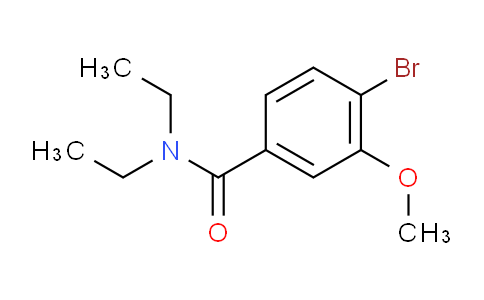 CAS No. 889676-36-2, 4-Bromo-N,N-diethyl-3-methoxybenzamide
