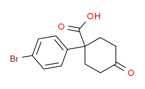 CAS No. 887978-75-8, 1-(4-Bromophenyl)-4-oxocyclohexanecarboxylic acid