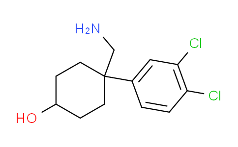 CAS No. 887978-44-1, 4-(Aminomethyl)-4-(3,4-dichlorophenyl)cyclohexanol