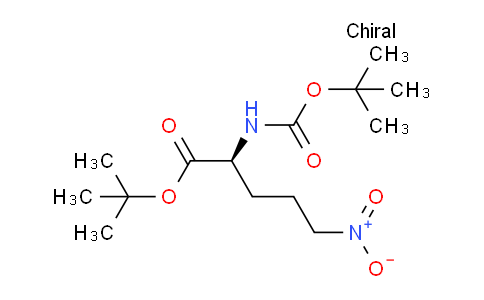 CAS No. 887610-86-8, (S)-tert-butyl 2-((tert-butoxycarbonyl)aMino)-5-nitropentanoate