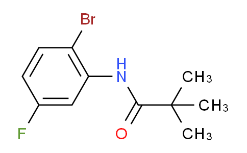 CAS No. 885609-84-7, N-(2-Bromo-5-fluorophenyl)pivalamide