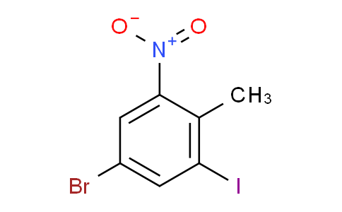 CAS No. 885519-15-3, 5-Bromo-1-iodo-2-methyl-3-nitrobenzene