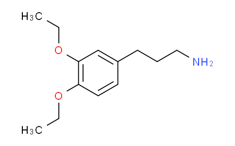 CAS No. 878684-94-7, 3-(3,4-Diethoxyphenyl)propan-1-amine