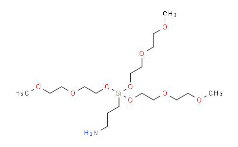 CAS No. 87794-64-7, 9,9-Bis(2-(2-methoxyethoxy)ethoxy)-2,5,8-trioxa-9-siladodecan-12-amine