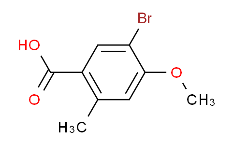 CAS No. 875245-69-5, 5-Bromo-4-methoxy-2-methylbenzoic acid