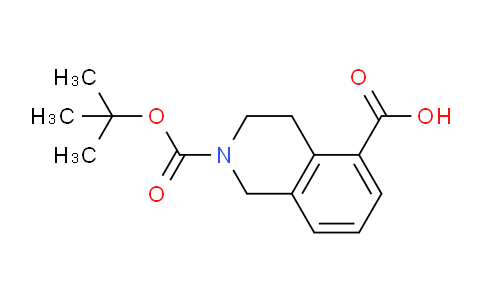 CAS No. 872001-50-8, 2-(tert-Butoxycarbonyl)-1,2,3,4-tetrahydroisoquinoline-5-carboxylic acid