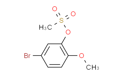 CAS No. 871571-19-6, 5-Bromo-2-methoxyphenyl methanesulfonate