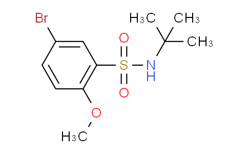 CAS No. 871269-15-7, 5-Bromo-N-t-butyl-2-methoxybenzenesulfonamide