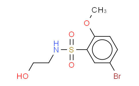 CAS No. 871269-14-6, Benzenesulfonamide,5-bromo-N-(2-hydroxyethyl)-2-methoxy-