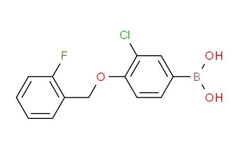 CAS No. 870777-28-9, (3-Chloro-4-((2-fluorobenzyl)oxy)phenyl)boronic acid