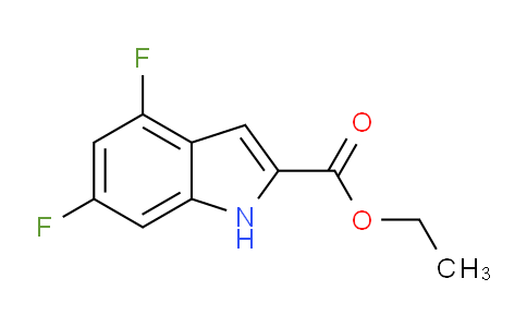 CAS No. 870536-93-9, 1H-Indole-2-carboxylic acid, 4,6-difluoro-, ethyl ester