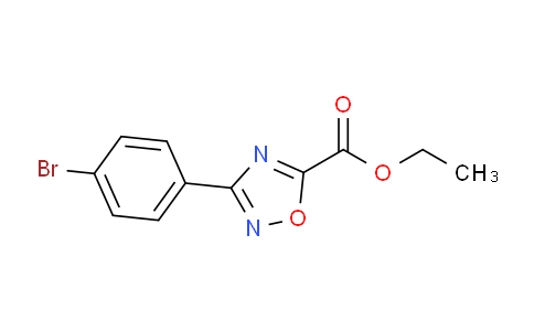 CAS No. 861146-12-5, Ethyl 3-(4-bromophenyl)-1,2,4-oxadiazole-5-carboxylate
