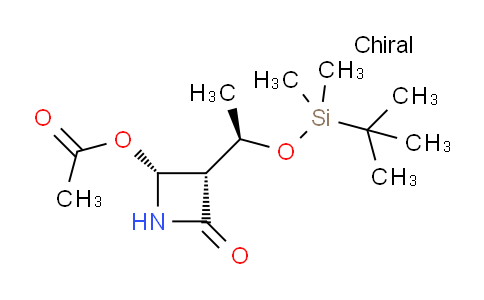 CAS No. 85954-95-6, (2R,3S)-3-((R)-1-((tert-Butyldimethylsilyl)oxy)ethyl)-4-oxoazetidin-2-yl acetate