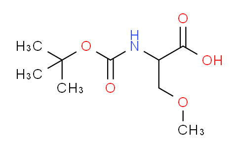 CAS No. 856417-65-7, 2-((tert-Butoxycarbonyl)amino)-3-methoxypropanoic acid
