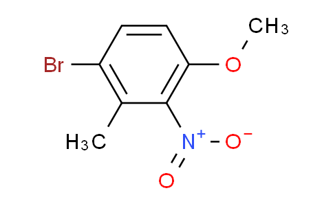 CAS No. 85598-13-6, 1-Bromo-4-methoxy-2-methyl-3-nitrobenzene