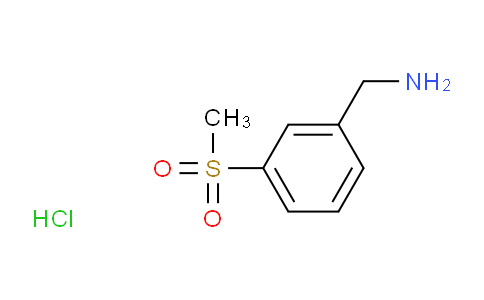 CAS No. 855267-50-4, (3-(Methylsulfonyl)phenyl)methanamine hydrochloride