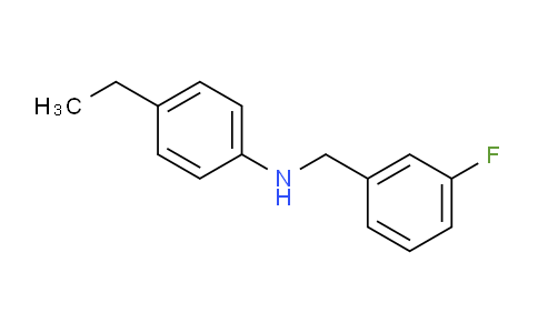 CAS No. 852934-06-6, 4-Ethyl-N-(3-fluorobenzyl)aniline