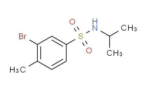 CAS No. 850429-66-2, N-Isopropyl 3-bromo-4-methylbenzenesulfonamide