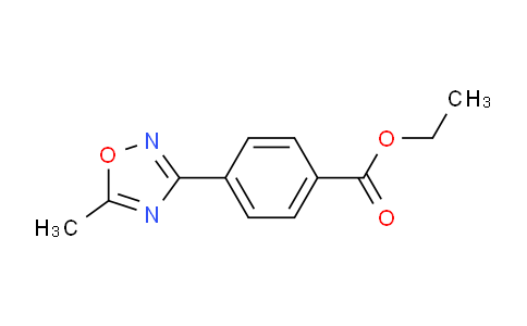 CAS No. 850375-01-8, Ethyl 4-(5-methyl-1,2,4-oxadiazol-3-yl)benzoate