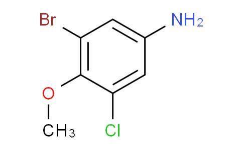 CAS No. 84972-58-7, 3-Bromo-5-chloro-4-methoxyaniline