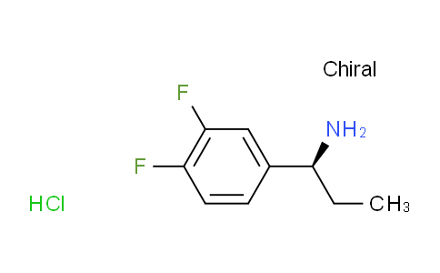 CAS No. 847448-46-8, (S)-1-(3,4-Difluorophenyl)propan-1-amine hydrochloride