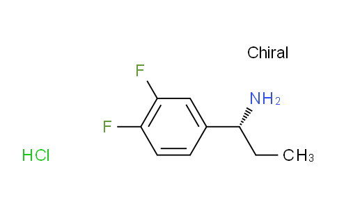CAS No. 847448-32-2, (R)-1-(3,4-Difluorophenyl)propan-1-amine hydrochloride