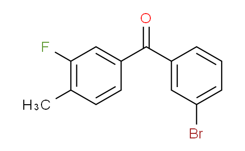 CAS No. 844879-55-6, 3-Bromo-3'-fluoro-4'-methylbenzophenone
