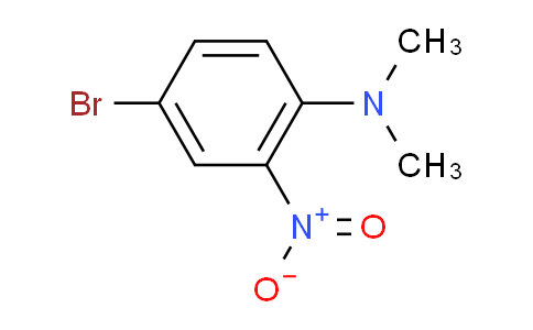 CAS No. 829-02-7, 4-Bromo-N,N-dimethyl-2-nitroaniline