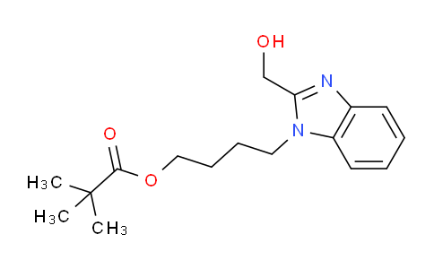 CAS No. 797032-02-1, 4-(2-(Hydroxymethyl)-1H-benzo[d]imidazol-1-yl)butyl pivalate