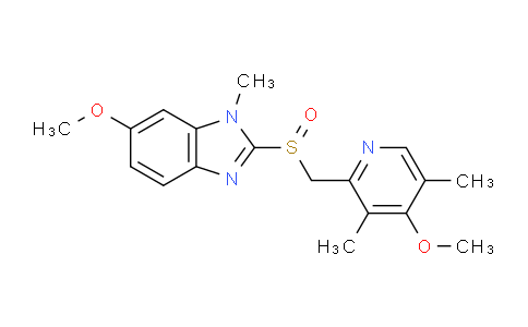 CAS No. 784143-42-6, 6-Methoxy-2-(((4-methoxy-3,5-dimethylpyridin-2-yl)methyl)sulfinyl)-1-methyl-1H-benzo[d]imidazole