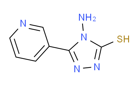 CAS No. 78027-00-6, 4-Amino-5-(pyridin-3-yl)-4H-1,2,4-triazole-3-thiol