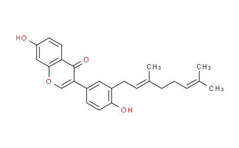 CAS No. 775351-88-7, 3-[3-[(2E)-3,7-Dimethyl-2,6-octadien-1-yl]-4-hydroxyphenyl]-7-hydroxy-4H-1-benzopyran-4-one